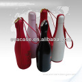 wine box with zip and custom logo of waterproof eva wine bag with customer design of eva wine box with silk screen logo